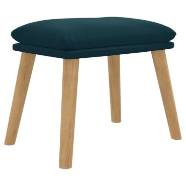 vidaXL Υποπόδιο Μπλε 45x29,5x35cm Βελούδινο 1 τεμ.