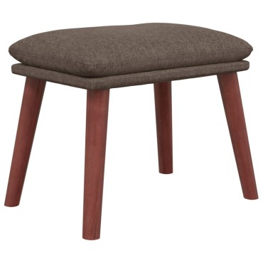 vidaXL Υποπόδιο Taupe 45x29,5x35cm Υφασμάτινο 1 τεμ.