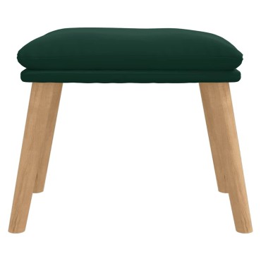 vidaXL Υποπόδιο Σκούρο Πράσινο 45x29,5x35cm Βελούδινο 1 τεμ.