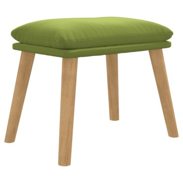 vidaXL Υποπόδιο Ανοιχτό Πράσινο 45x29,5x35cm Βελούδινο 1 τεμ.
