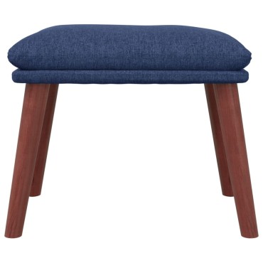 vidaXL Υποπόδιο Μπλε 45x29,5x35cm Υφασμάτινο 1 τεμ.