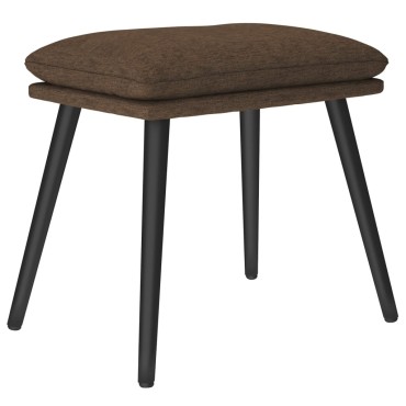 vidaXL Υποπόδιο Καφέ 45x29,5x35cm Υφασμάτινο 1 τεμ.