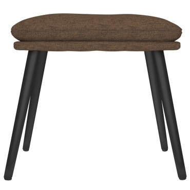 vidaXL Υποπόδιο Καφέ 45x29,5x35cm Υφασμάτινο 1 τεμ.