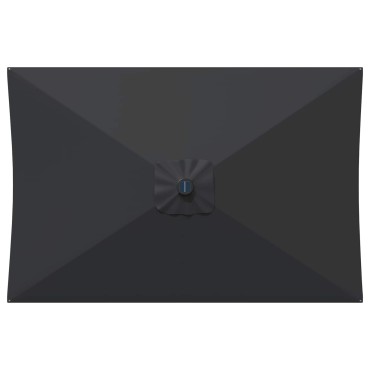 vidaXL Ομπρέλα Κήπου με LED Φώτα και Βάση 200 x 300 cm Πολυεστέρας