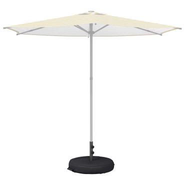 vidaXL Βάση ομπρέλας βεράντας 53 x 53 x 40 cm Ατσάλι Μαύρο