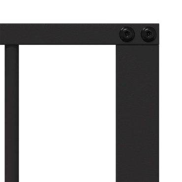 vidaXL Πόρτα Σκύλου 10 τμχ. Μαύρο 60 x 60 cm Γαλβανισμένος Χάλυβας