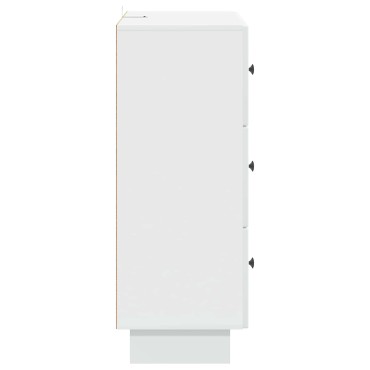 vidaXL Ντουλάπι με Συρτάρια Λευκό 66x34,5x90cm Επεξεργασμένο Ξύλο 1 τεμ.