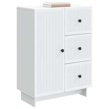 vidaXL Πλαϊνό γραφείο Λευκό 66x34,5x90cm Επεξεργασμένο Ξύλο 1 τεμ.