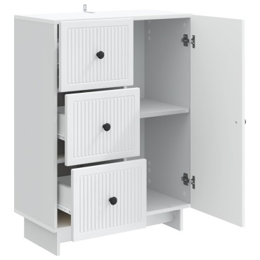 vidaXL Πλαϊνό γραφείο Λευκό 66x34,5x90cm Επεξεργασμένο Ξύλο 1 τεμ.