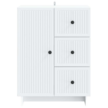 vidaXL Πλαϊνό γραφείο Λευκό 66x34,5x90cm Επεξεργασμένο Ξύλο 1 τεμ.