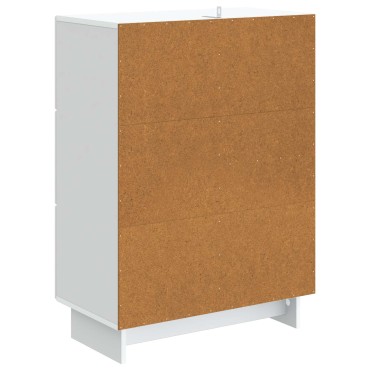 vidaXL Πλαϊνό γραφείο Λευκό 66x34,5x90cm Επεξεργασμένο Ξύλο 1 τεμ.