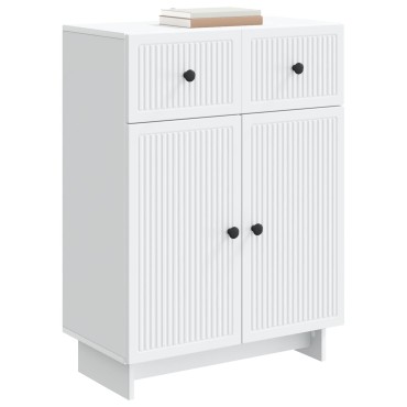 vidaXL Πλαϊνό γραφείο Λευκό 66x34,5x90cm Επεξεργασμένο Ξύλο 1 τεμ.