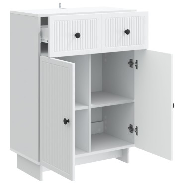 vidaXL Πλαϊνό γραφείο Λευκό 66x34,5x90cm Επεξεργασμένο Ξύλο 1 τεμ.