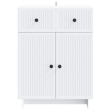 vidaXL Πλαϊνό γραφείο Λευκό 66x34,5x90cm Επεξεργασμένο Ξύλο 1 τεμ.