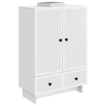 vidaXL Πλαϊνό γραφείο Λευκός 66x34,5x95cm 1 τεμ.