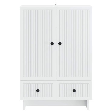 vidaXL Πλαϊνό γραφείο Λευκός 66x34,5x95cm 1 τεμ.