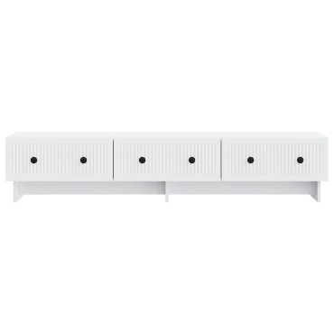 vidaXL Ντουλάπι TV Λευκό 147x34,5x30cm Επεξεργασμένο Ξύλο