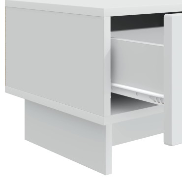 vidaXL Ντουλάπι TV Λευκό 147x34,5x30cm Επεξεργασμένο Ξύλο