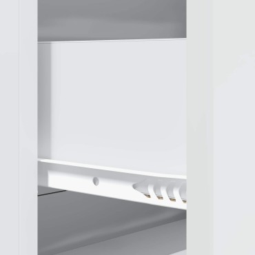 vidaXL Ντουλάπι με Συρτάρια Λευκό 66x34,5x90cm Επεξεργασμένο Ξύλο 1 τεμ.
