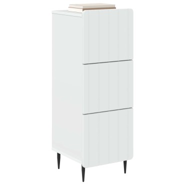 vidaXL Ντουλάπι με Συρτάρια Λευκό 33x34,5x92cm 1 τεμ.