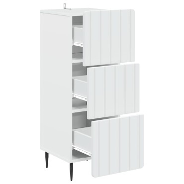 vidaXL Ντουλάπι με Συρτάρια Λευκό 33x34,5x92cm 1 τεμ.