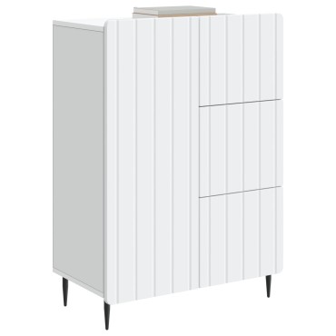 vidaXL Πλαϊνό γραφείο Λευκό 66x34,5x91,5cm Επεξεργασμένο Ξύλο 1 τεμ.
