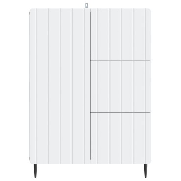 vidaXL Πλαϊνό γραφείο Λευκό 66x34,5x91,5cm Επεξεργασμένο Ξύλο 1 τεμ.