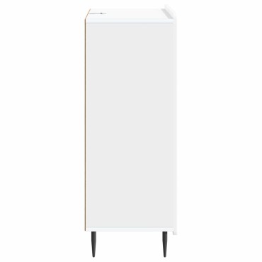 vidaXL Πλαϊνό γραφείο Λευκό 66x34,5x91,5cm Επεξεργασμένο Ξύλο 1 τεμ.