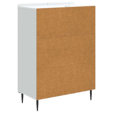 vidaXL Πλαϊνό γραφείο Λευκό 66x34,5x91,5cm Επεξεργασμένο Ξύλο 1 τεμ.