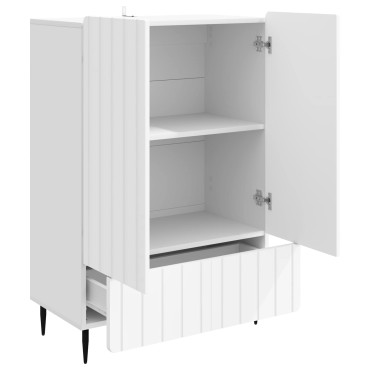 vidaXL Πλαϊνό γραφείο Λευκό 66x34,5x97cm Επεξεργασμένο Ξύλο 1 τεμ.