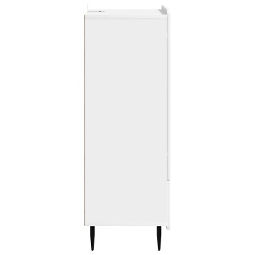 vidaXL Πλαϊνό γραφείο Λευκό 66x34,5x97cm Επεξεργασμένο Ξύλο 1 τεμ.