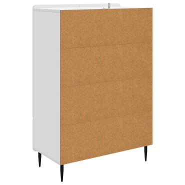 vidaXL Πλαϊνό γραφείο Λευκό 66x34,5x97cm Επεξεργασμένο Ξύλο 1 τεμ.