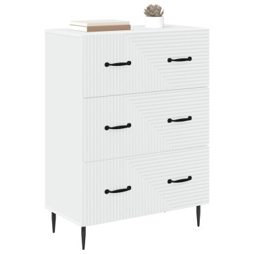 vidaXL Ντουλάπι με Συρτάρια Λευκό 66x34,5x89,5 εκ 1 τεμ.