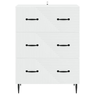vidaXL Ντουλάπι με Συρτάρια Λευκό 66x34,5x89,5 εκ 1 τεμ.