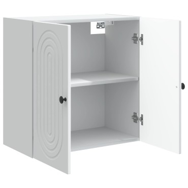 vidaXL Τοίχου Ντουλάπα Λευκό 59x31x60cm Επεξεργασμένο Ξύλο