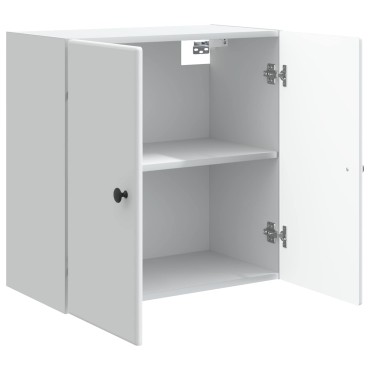 vidaXL Τοίχου Ντουλάπα Λευκό 59x31x60cm Επεξεργασμένο Ξύλο
