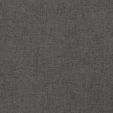 vidaXL Υποπόδιο Σκούρο Γκρι 45x29,5x35cm Ύφασμα & Συνθετικό Δέρμα 1 τεμ.