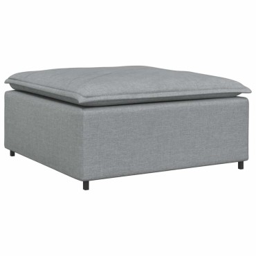 vidaXL Υποπόδιο Καναπέ Ανοιχτό Γκρι 100 x 100 x 48 εκ.