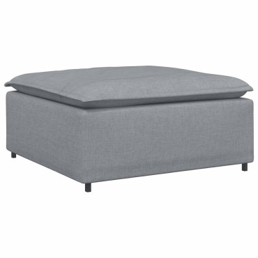 vidaXL Υποπόδιο Καναπέ Ανοιχτό Γκρι 100 x 100 x 48 εκ.