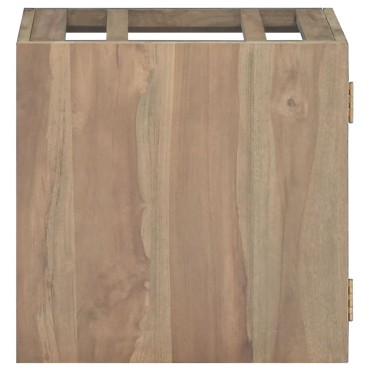 vidaXL Ντουλάπι Μπάνιου Επιτοίχιο 46x25,5x40cm από Μασίφ Ξύλο Teak 1 τεμ.