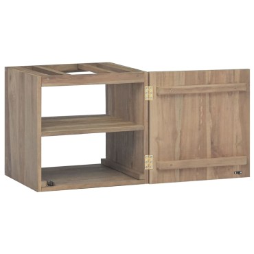 vidaXL Ντουλάπι Μπάνιου Επιτοίχιο 46x25,5x40cm από Μασίφ Ξύλο Teak 1 τεμ.