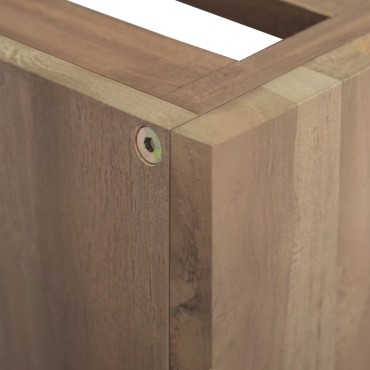 vidaXL Ντουλάπι Μπάνιου Επιτοίχιο 46x25,5x40cm από Μασίφ Ξύλο Teak 1 τεμ.