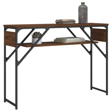 vidaXL Τραπέζι Κονσόλα Καφέ Δρυς 105x30x75cm από Επεξεργ. Ξύλο 1 τεμ.