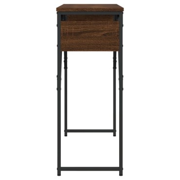 vidaXL Τραπέζι Κονσόλα Καφέ Δρυς 105x30x75cm από Επεξεργ. Ξύλο 1 τεμ.