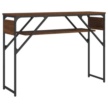vidaXL Τραπέζι Κονσόλα Καφέ Δρυς 105x30x75cm από Επεξεργ. Ξύλο 1 τεμ.
