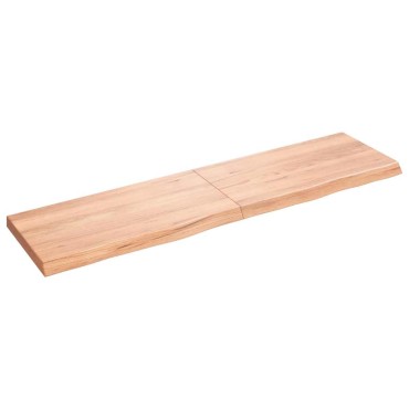 vidaXL Πάγκος Μπάνιου Αν. Καφέ 120x30x(2-4) εκ. Επεξεργ. Μασίφ Ξύλο