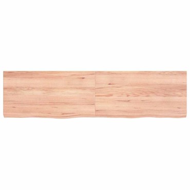 vidaXL Πάγκος Μπάνιου Αν. Καφέ 120x30x(2-4) εκ. Επεξεργ. Μασίφ Ξύλο