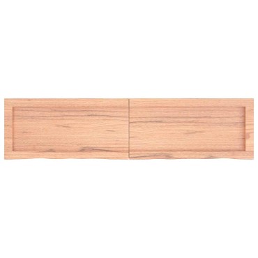 vidaXL Πάγκος Μπάνιου Αν. Καφέ 120x30x(2-4) εκ. Επεξεργ. Μασίφ Ξύλο