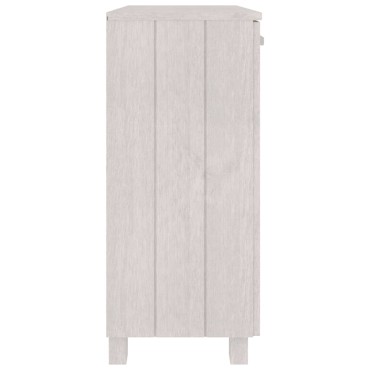 vidaXL Ντουλάπι HAMAR Λευκό 85x35x80cm από Μασίφ Ξύλο Πεύκου 1 τεμ.