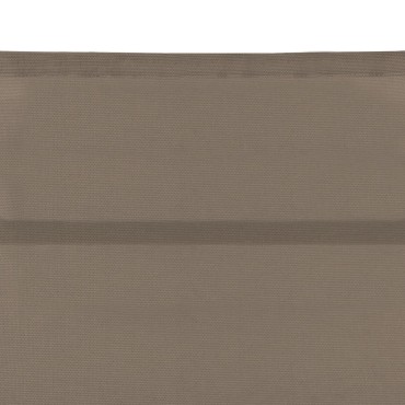 vidaXL Ξαπλώστρα Taupe από Textilene και Αλουμίνιο (170-193)x60,5x(96-51) cm 1 τεμ.